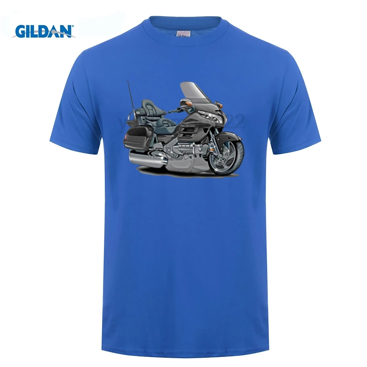 

designer t shirt Men Brand Clothihng Top Quality Fashion Mens T Shirt 100%Cotton Goldwing grey Biker Dark Men's T-Shirt