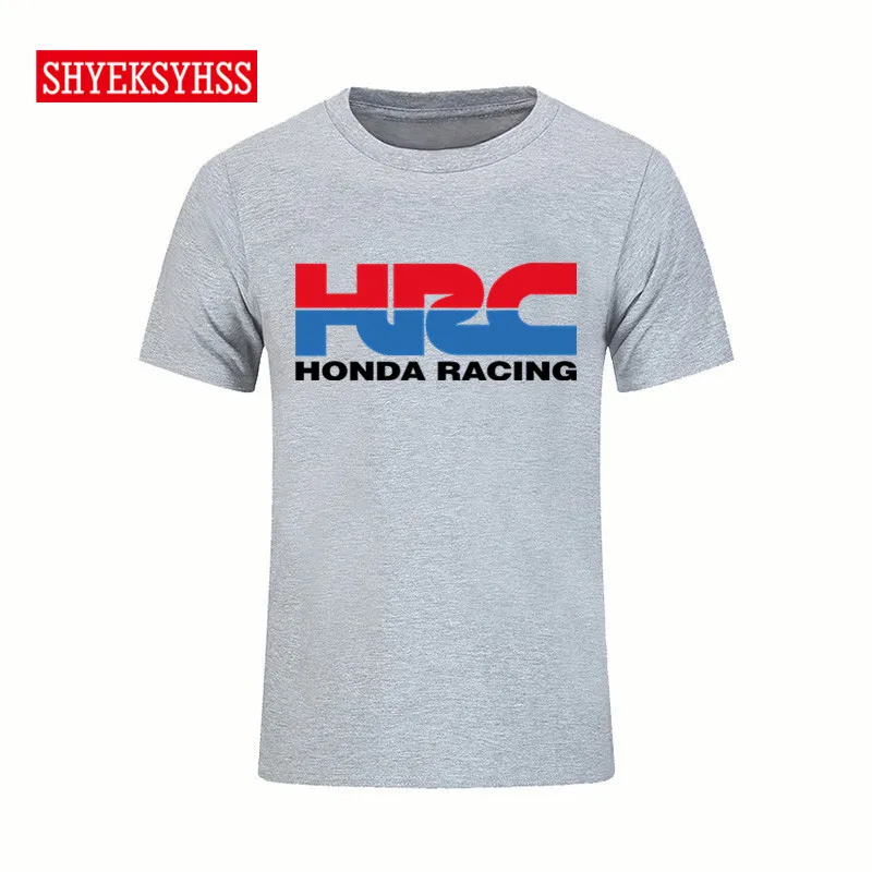 Гонки HRC Для мужчин логотип брендовая футболка, популярный бренд футболка Летняя мода с коротким рукавом, авто футболка футболки Новинка 2019
