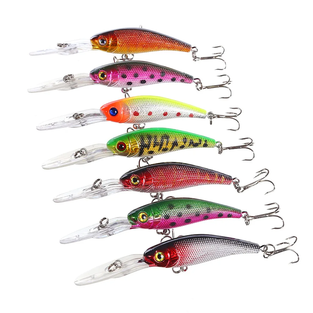  Imitating small fish swimming. Lu Ya bait10.1cm Classic Road Asian Bait Mino Bionic 7 Color Fishing