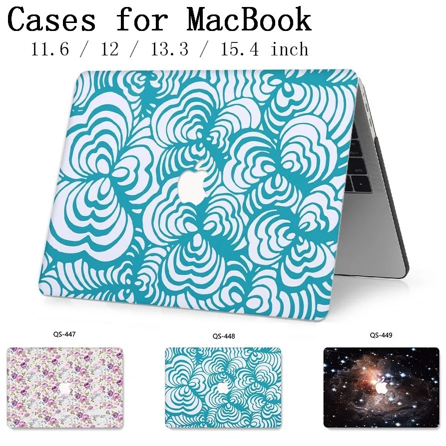 

Hot New For MacBook Air Pro Retina 11 12 13 15 For Apple Laptop Case Bag 13.3 15.4 Inch With Screen Protector Keyboard Cove tas