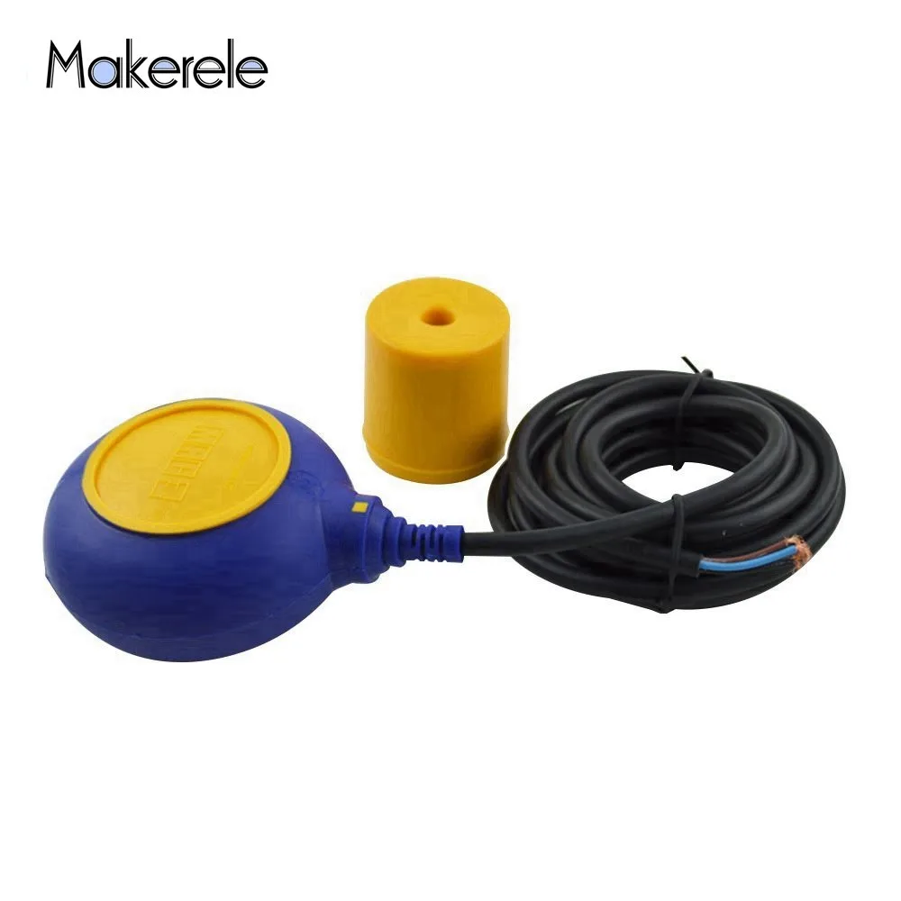

Hot Sale Cable Water Tank Float Level Switch 4 Meter AC 250V MK-CFS03 Float Switch Cable Fluid Level Controller