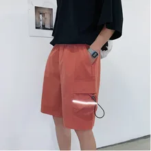 SpringAndSummerModelsKoreanTrend европейский и американский StyleLeisure спортивные знакомства одноцветное Цвет качество супер огонь пять брюки