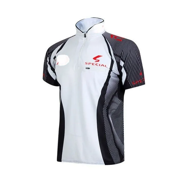 

2019 new sun protection windproof quick-drying short-sleeved collar fishing suit outdoor sports hiking shirt fishing clothing