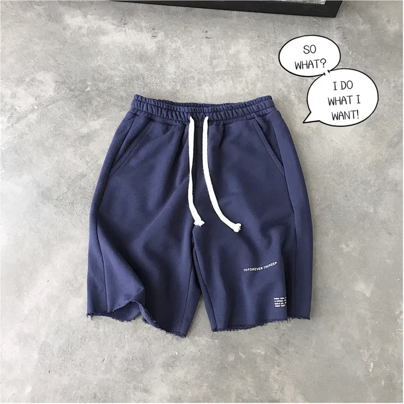 Новые летние объявление европейской и американской Стиль Trend пара Повседневное диких супер своих свободные Творческий сплошной Цвет одежда шорты