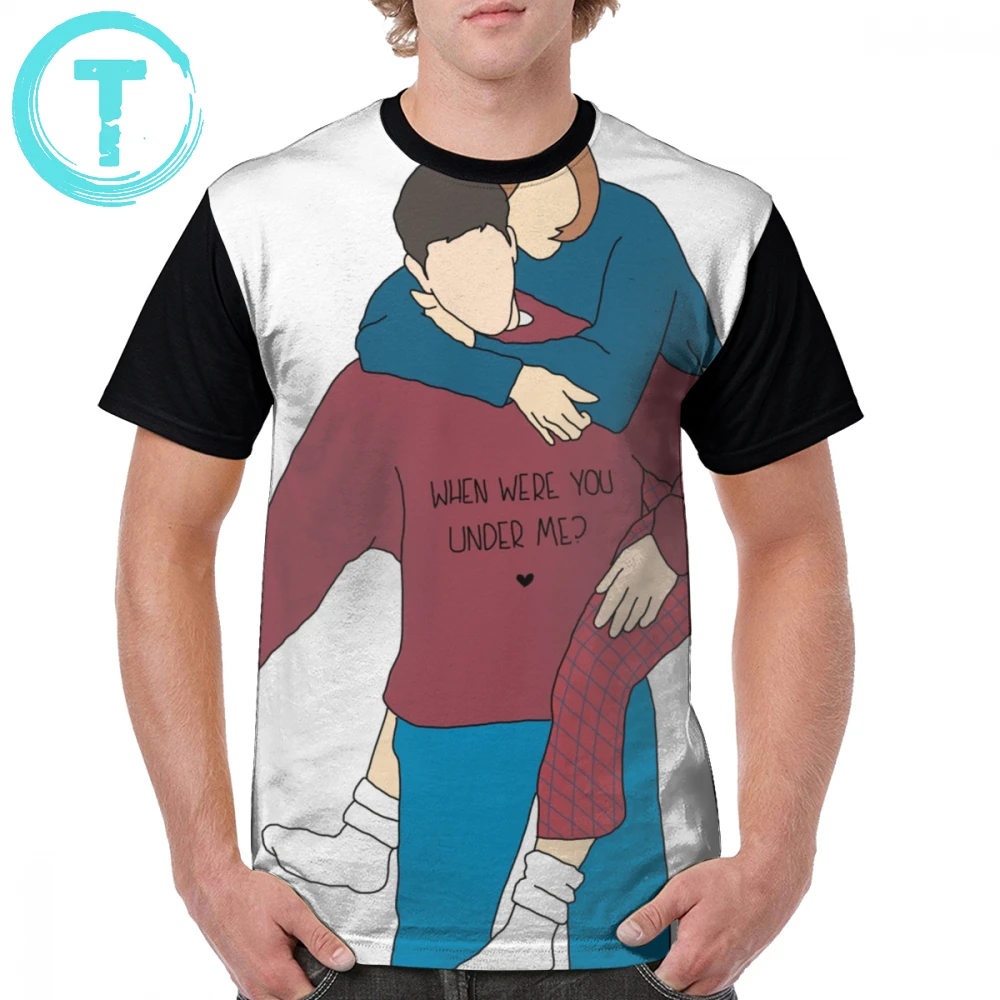 

Tv Series Friends T Shirt Ross Gellar And Rachel Green T-Shirt Short Sleeves 100 Percent Polyester Graphic Tee Shirt Printed Tshirt