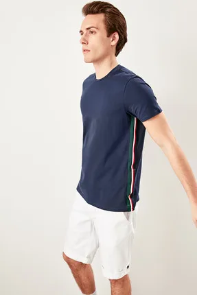 

As Navy Men's Striped T-shirt TMNSS19SQ0001