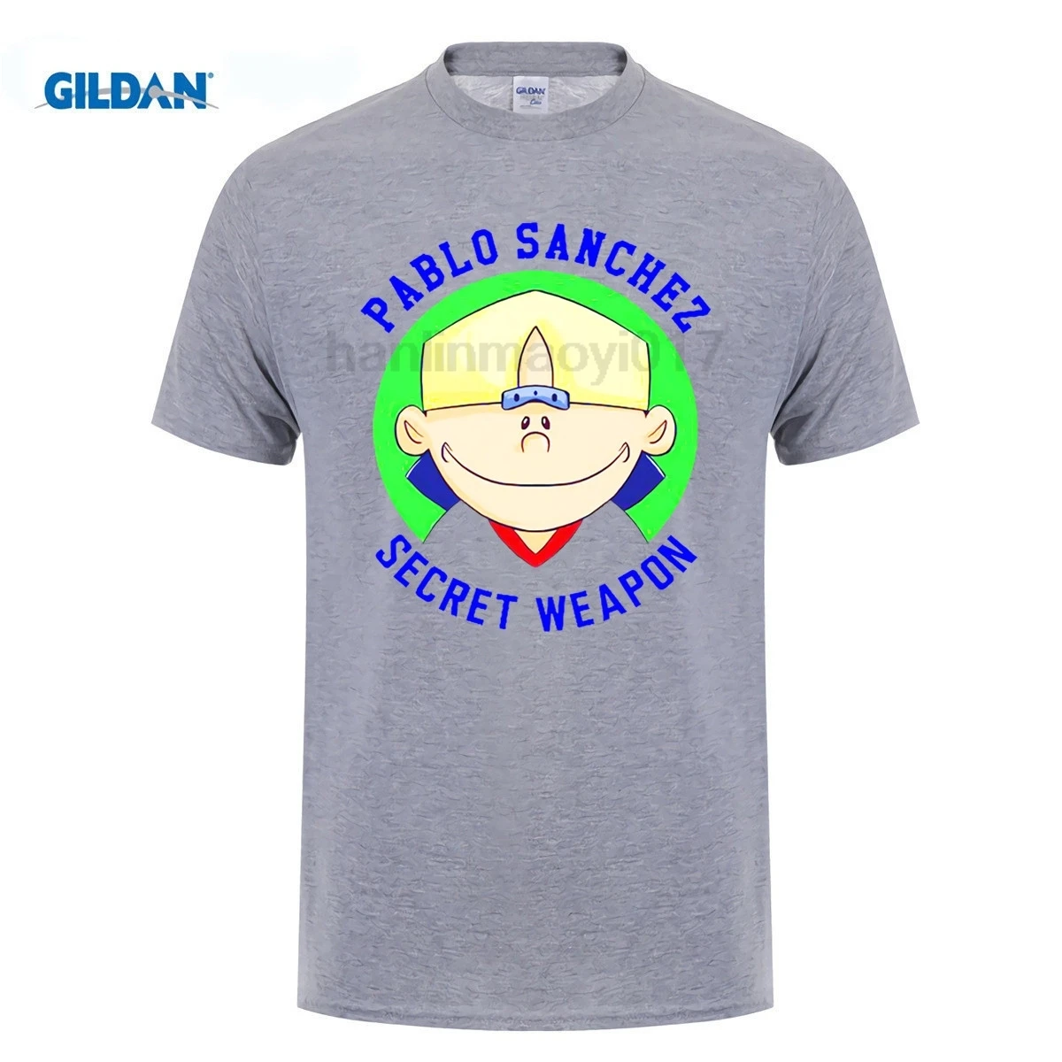 

GILDAN New Summer Funny Pablo Style Casual Pablo Sanchez Secret Weapon Printed T Shirt Men Hipster T-