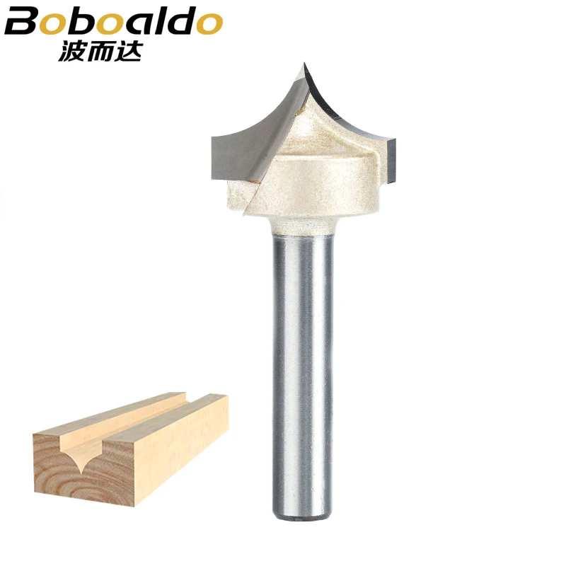 

Boboaldo 1pcs 1/4 1/2 Shk Woodworking Cutter Double Edging Router Bits for wood carbide Woodworking Engraving Tools carving bit