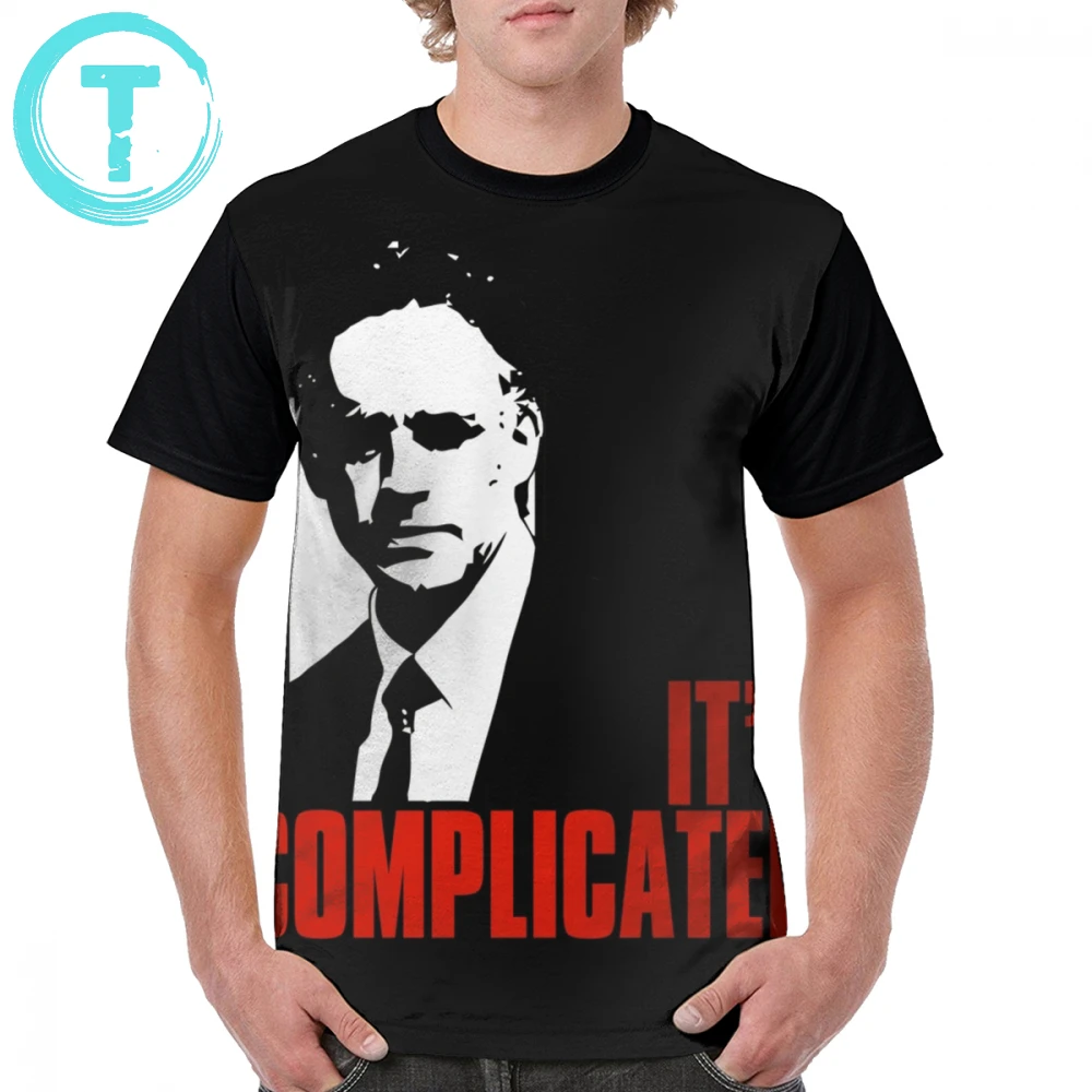 

Psychology T Shirt It Is Complicated - Jordan Peterson Quote T-Shirt Plus size Man Graphic Tee Shirt Short-Sleeve Fashion Tshirt
