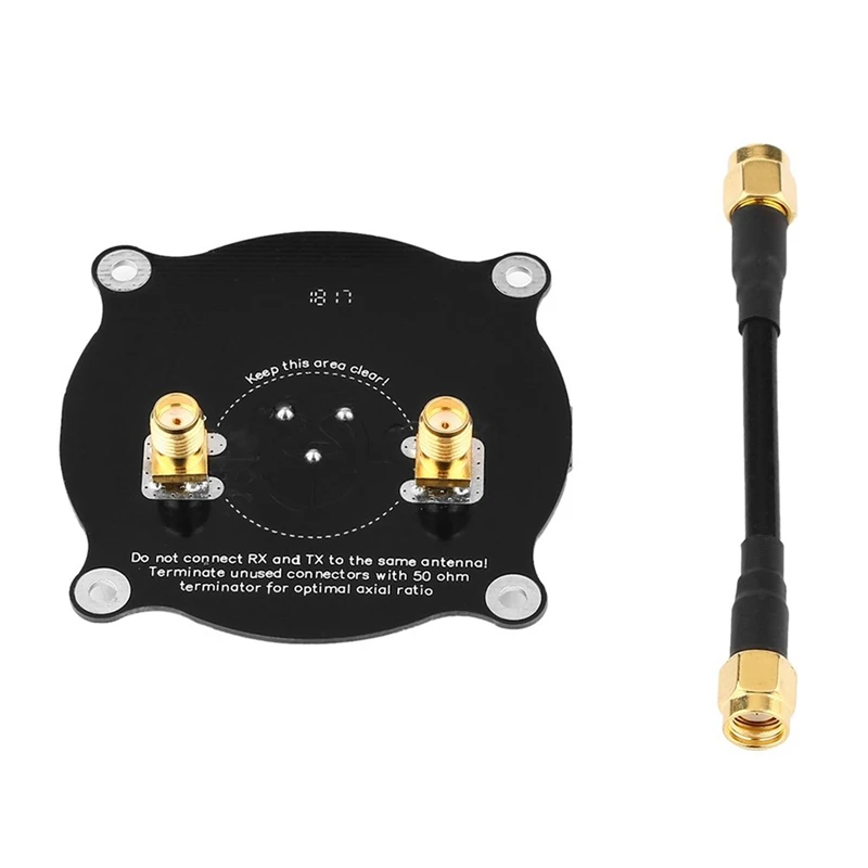 5 8 Ghz Тройная подача патч антенна Sma Направленная круговая поляризованная