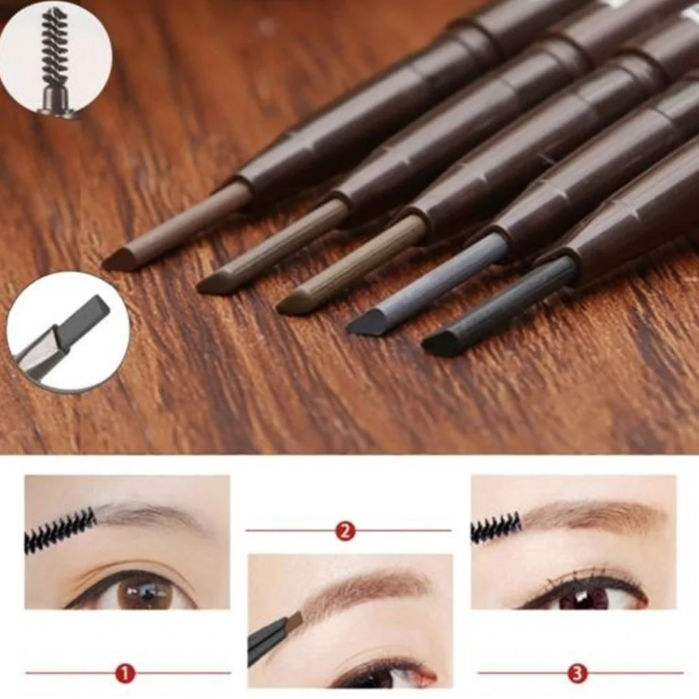 Waterproof Dual-Ending Makeup Automatic Eyebrow Pencil Long-lasting Eye Brow Pencil Beauty Make Up Cosmetics Eyebrows#2