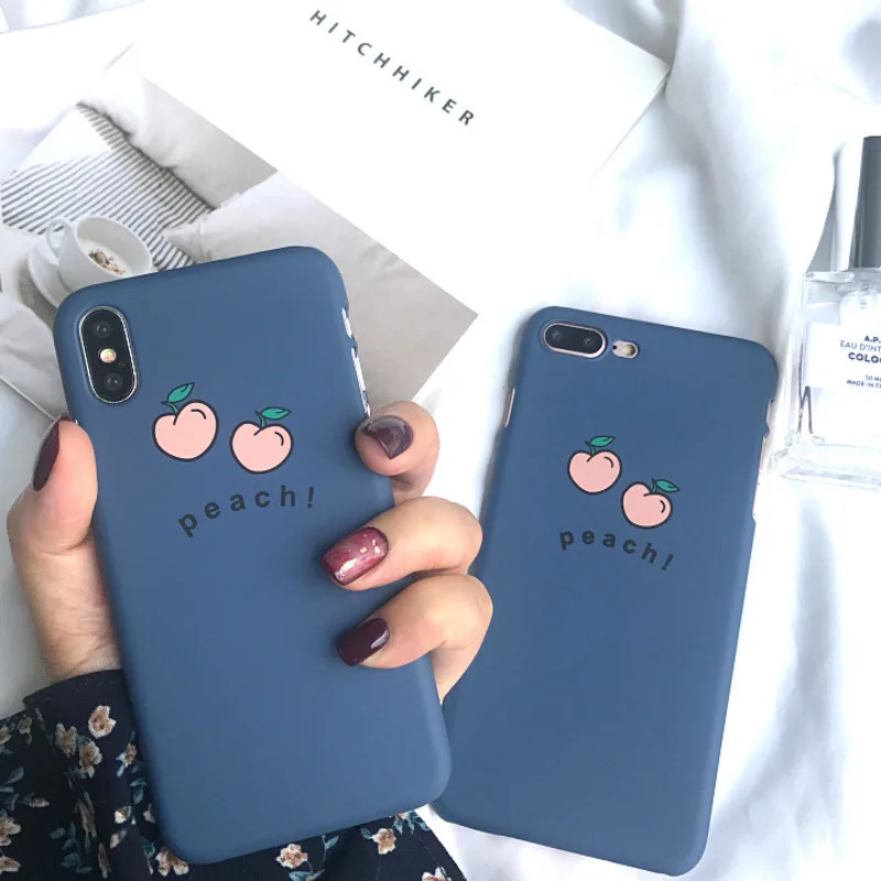

New peach pattern phone case for iPhone 6 7 8 drop-proof iPhoneX XS XR Max/iPhone 6S 7 8 Plus case Phone case