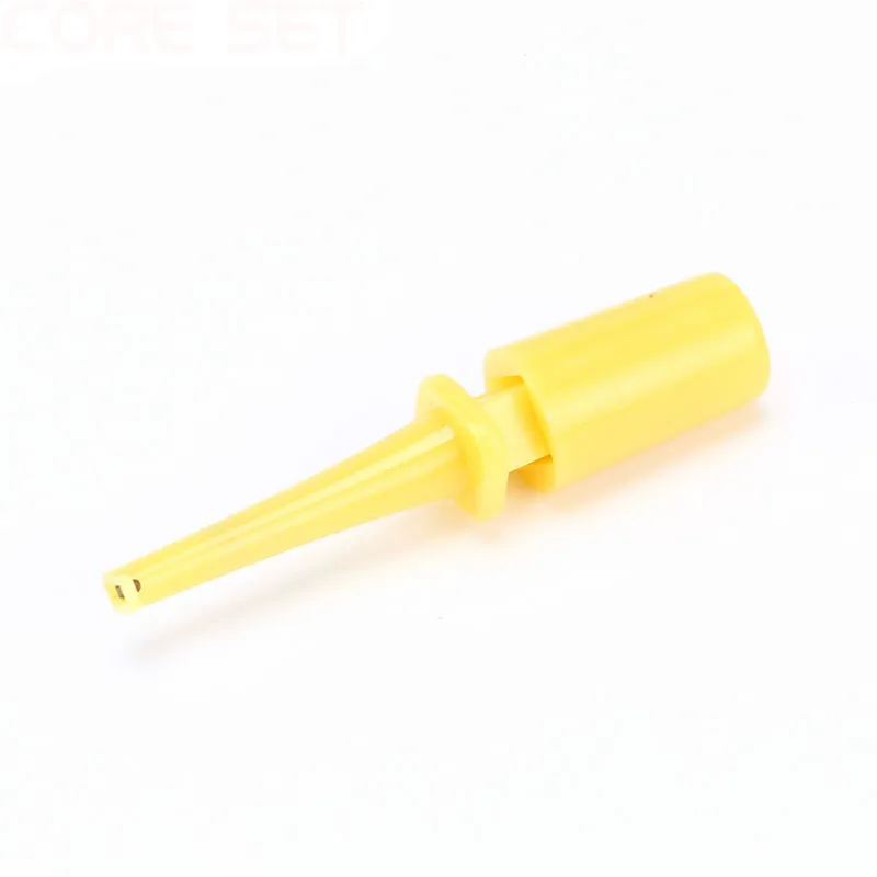 15pcs Multimeter Wire Lead Test Hook Clip Electronic Mini Test Probe SMT SMD IC Cable Welding Red Black Yellow For Repair Tool