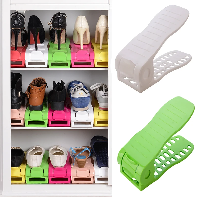 

2018 Fashion Shoe Racks Modern Double Cleaning Storage Shoes Rack Living Room Convenient Shoe box Shoes Organizer Stand Shelf