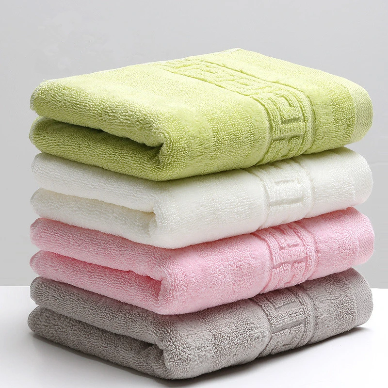 

34x74cm 100% Cotton Absorbent Solid Color Soft Comfortable Top Grade Men Women Family Bathroom Hand Towel 10