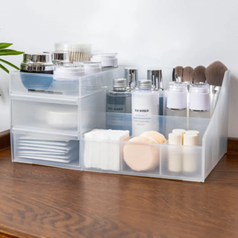 Deals Chance of  Desktop Cosmetics Storage Box Storage Rack Drawer Plastic Dressing Table Cosmetic Box Finishing Box