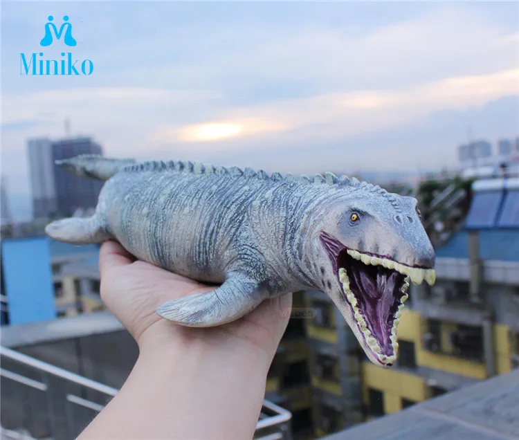 

Simulation PVC Soft Dinosaur Toys Mosasaur Model Toy Exquisite Workmanship Figures Home Decoration Toys For Children Gift