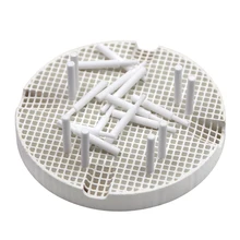 2pcs Dental Ceramic Tray with 20pcs Zirconia Pins Dental Lab Honeycomb Firing Trays Dental Plate Holder