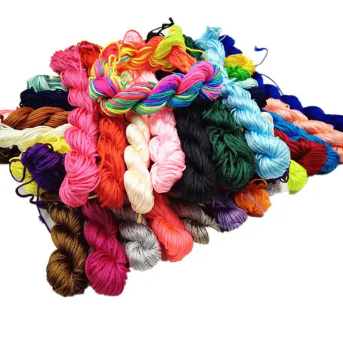 

Sale 1mm*26m New DIY Thread Braid String For Chinese Knot Bracelet Nylon Cord 29 Colors Jewelry Making