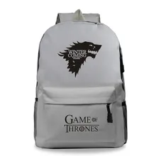 Школьный ранец, модные рюкзаки с изображением Игры престолов, мужская сумка на молнии, Женская дорожная сумка на заказ, рюкзак для школы, Mochila Mujer
