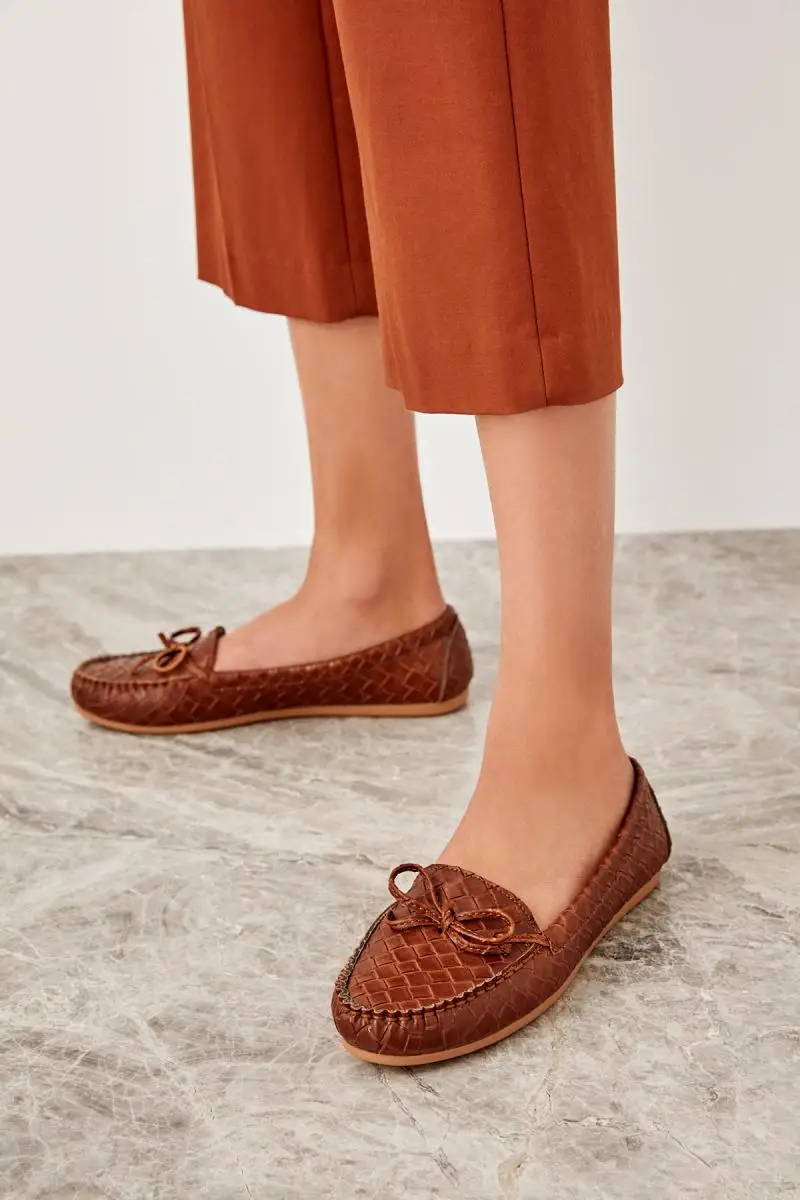 Trendyol Tan Женские лоферы обувь TAKSS19OZ0045|Обувь без каблука| |