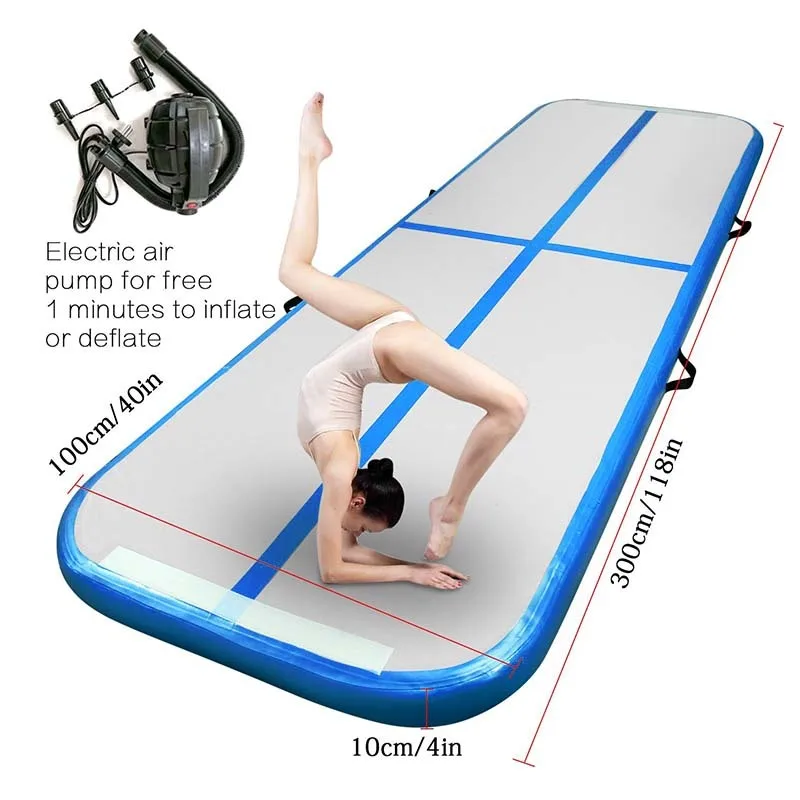 

Free Shipping 3m 4m 5m Inflatable Gymnastics Mattress Gym Tumble Air Track Floor Tumbling Air Track Mat For Adults Or Child