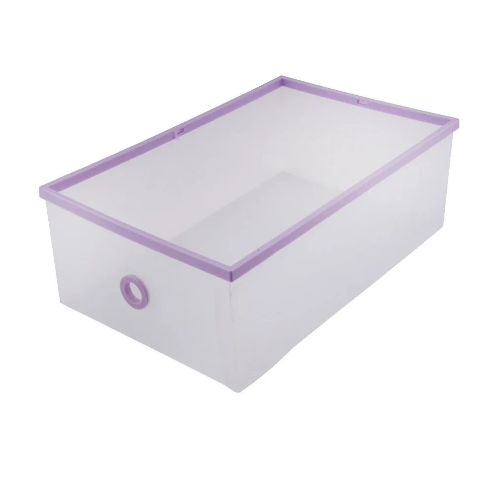 

Foldable Plastic Makeup Cosmetics Organizer Clear Drawers Shoes Box Holder Transparent Shoes Organizer Boxes