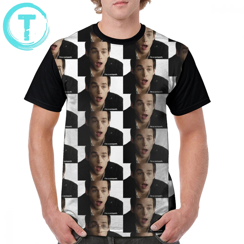 

Tvd T Shirt Kai SOCIOPATH T-Shirt Awesome 4xl Graphic Tee Shirt Polyester Short Sleeves Beach Printed Men Tshirt