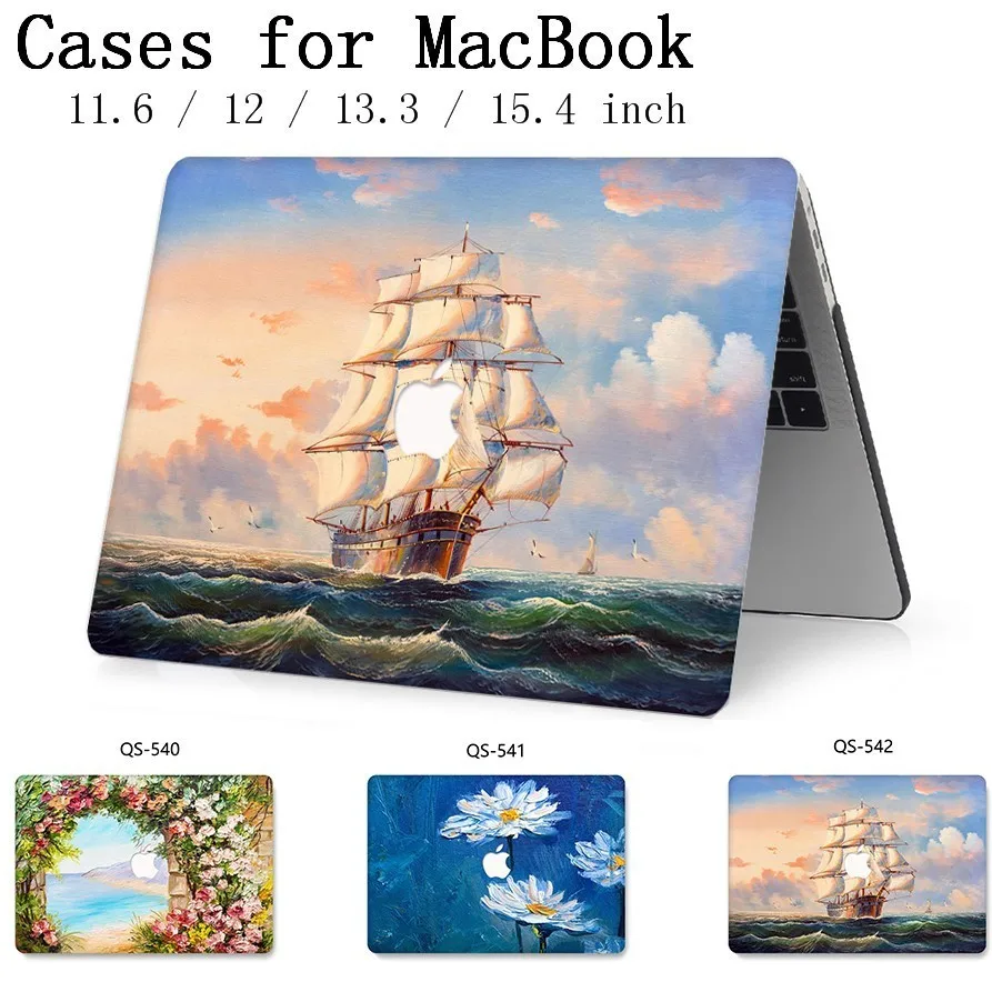 

Laptop Case For MacBook Air Pro Retina 11 12 13 15 For MacBook 13.3 15.4 Inch With Screen Protector Keyboard Cove Apple Case Bag