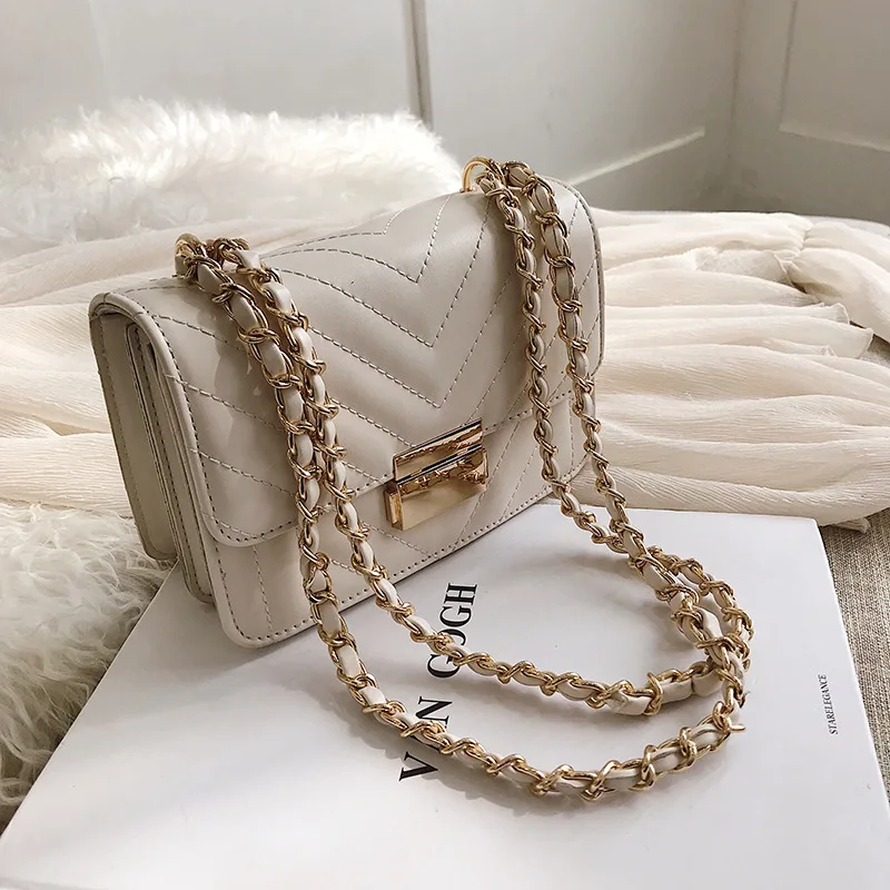

Female Crossbody Bags For Women 2019 High Quality PU Leather Famous Brand Luxury Handbag Designer Sac Ladies Chains Shoulder Bag