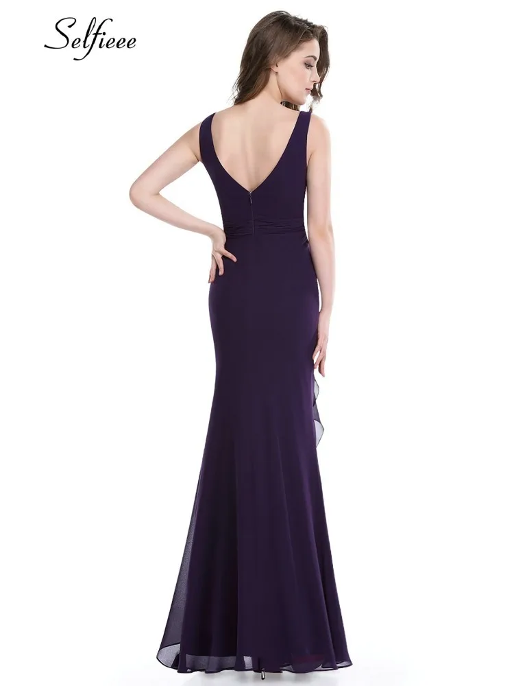 New Elegant Women Dress 2019 A Line O Neck Sleeveless Long Chiffon Dresses Summer Purple Formal Party Dress Vestidos De Fiesta New Elegant Women Dress 2019 A Line O Neck Sleeveless Long Chiffon Dresses Summer Purple Formal Party Dress Vestidos De Fiesta