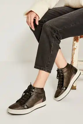 Genuine Snake Pattern Women's Sneaker TAKSS19DG0016 | Обувь