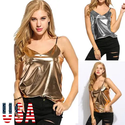 

Womens Sexy Tank Top Vest Sleeveless Loose Summer Beach Casual T-Shirt Blouse