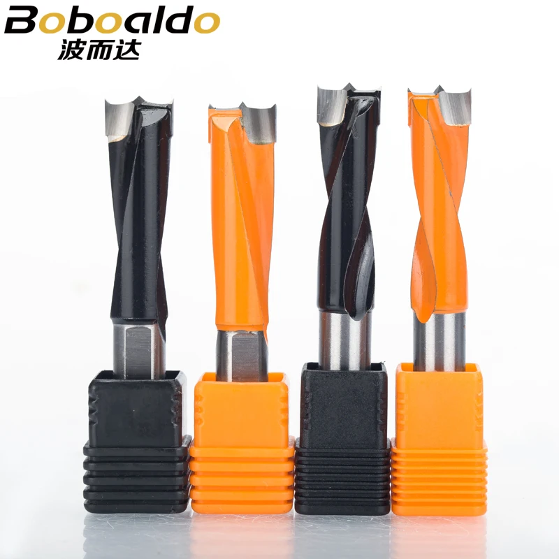 Boboaldo 1pc 3mm-15mm drill bit row drilling for boring machine Gang drills 70mm length router bit for wood Carbide endmill