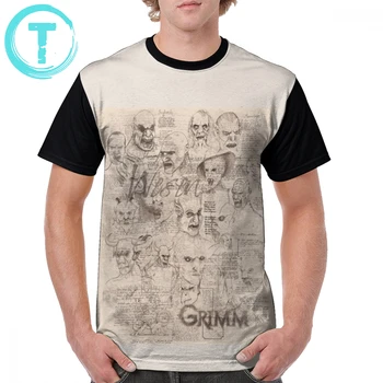 

Grimm T Shirt Grimm - Wesen T-Shirt Short-Sleeve Man Graphic Tee Shirt Funny 6xl Polyester Streetwear Printed Tshirt