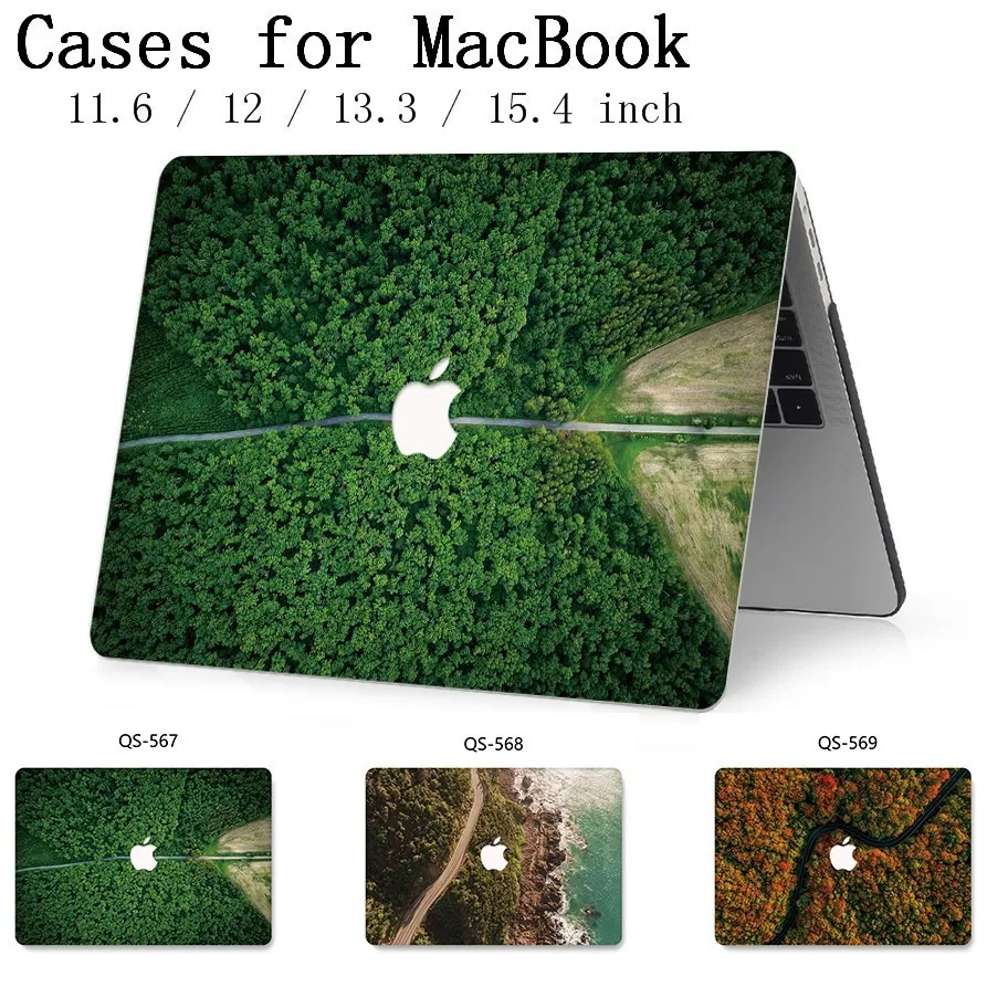 

New Case For Apple MacBook Air Pro Retina 11 12 13 15 For MacBook 13.3 15.4 Inch Laptop Case With Screen Protector Keyboard Cove