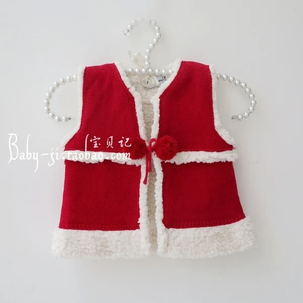 

2019 autumn and winter child solid color vest thickening vest clothes outerwear