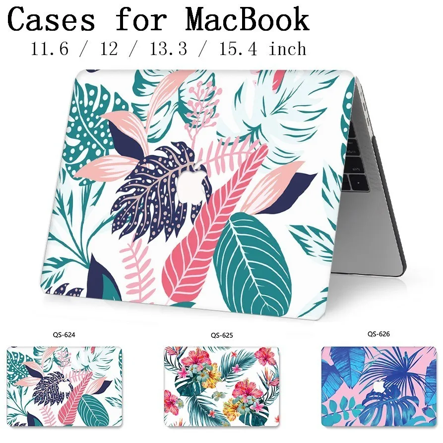New Laptop Case Tas  For Apple MacBook Air Pro Retina 13.3 15.4 Inch 11 12 13 15 With Screen Protector+Keyboard Cove Funda Cheap