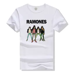 Рок-Группа Футболка The Ramones футболка Для мужчин Одежда унисекс Топ рок-н-ролл Ти Панк Плюс Размеры футболка подарки