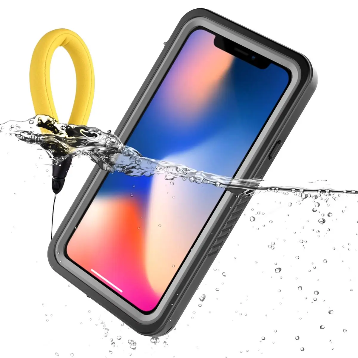 

Waterproof phone cases for For iPhone Xr/Xs Max Case 360 Degree Protection cover for iPhone Xr/Xs Max case with Buoyancy Lanyard