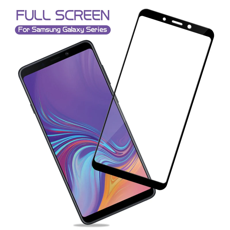 Защитное стекло для samsung galaxy A9 A7 A8 A6 plus 2018 закаленное a9200 a750 a730 a9 star на a 8 6 пленка