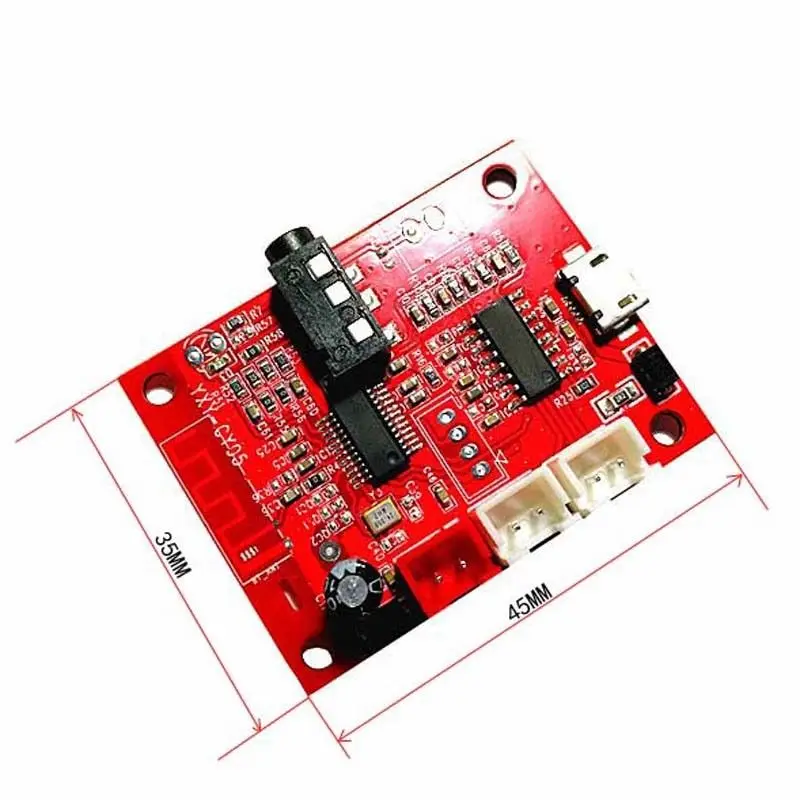 Беспроводной Bluetooth 4 2 приемник усилитель мощности аудио Плата 5WX2 стерео AUX 3 7 5 в MP3