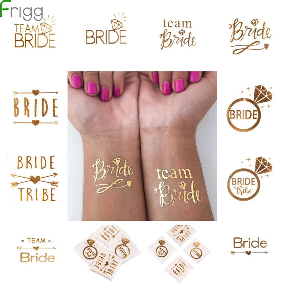 

Frigg Team Bride Tattoo Stickers Bridal Shower Party Favors Wedding Decoration Bachelorette Hen Party Decor Party Supplies