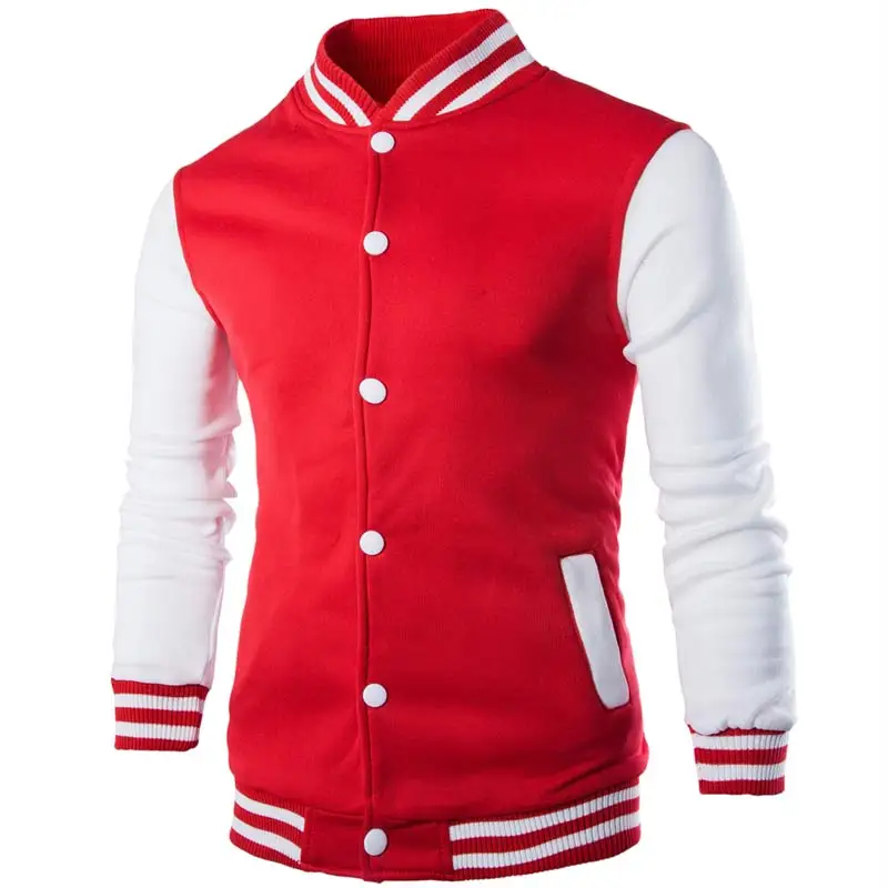 Günstig Neue Männer Jungen Baseball Jacke Männer 2019 Mode Design Wein Rot Mens Slim Fit College Varsity Jacke Männer Marke stilvolle Veste Homme