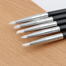 5pcs Dentist Teeth Whitening Dental Teeth Silicone Shaping Pen Cement Porcelain Small Medium Sculpture Carving Tools