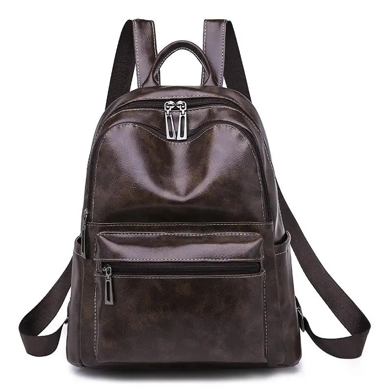 

Women PU Leather Backpack Female Casual Shoulders Bag Teenager School Bag Anti Theft Women Backpacks Fashion Ladies Travel Bags