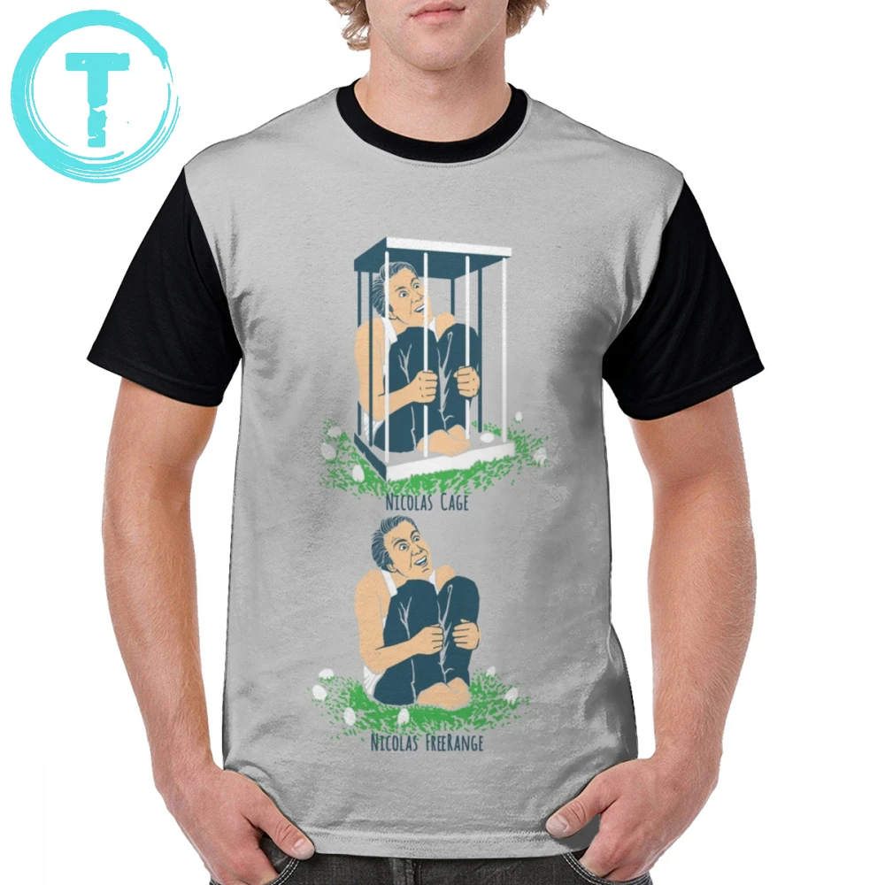 

Nicolas Cage T Shirt Nicolas Cage Nicholas Free Range Nic Cage Rage T-Shirt 100 Percent Polyester Print Graphic Tee Shirt