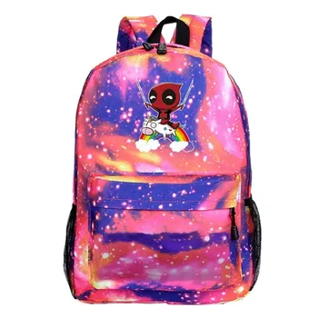 

Deadpool 3 Backbag Fashion Laptop Women Canvas Mochila Mujer Travel Shoulder Backpack Men Superhero Series Book Bags Sac a Dos