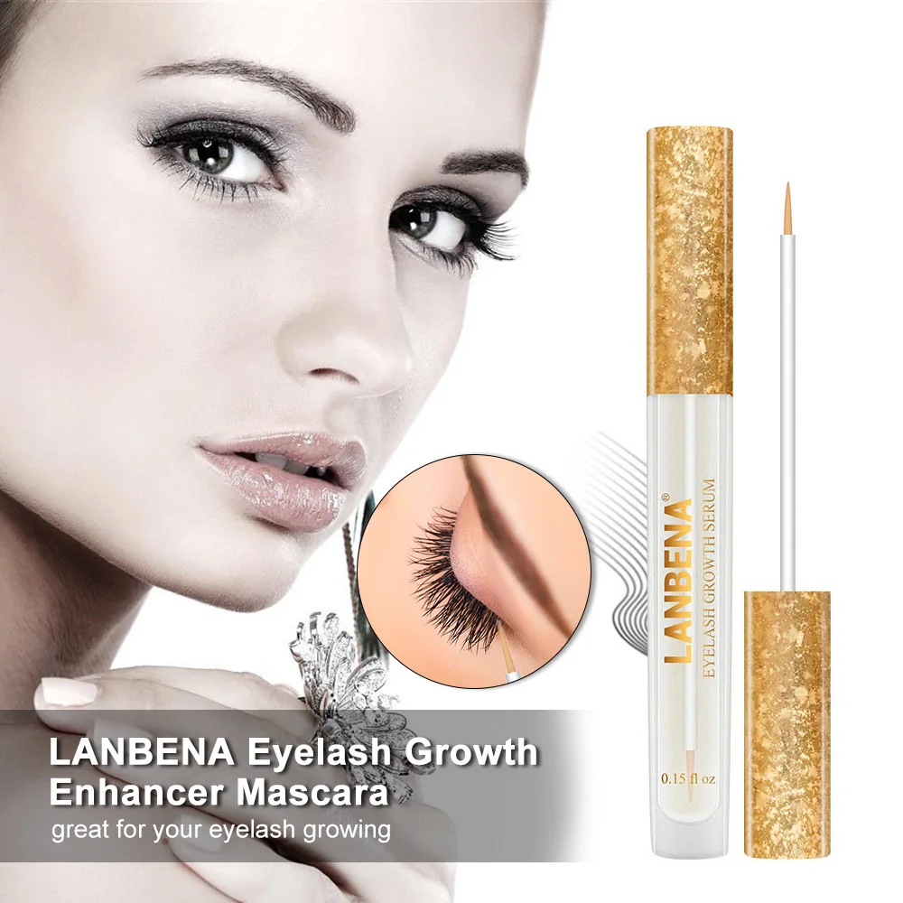 

LANBENA 1pc 4.5ml Eyelash Growth Treatments Serum Eyelash Enhancer Mascara Waterproof Eyelash Enhancement Longer Fuller Thicker