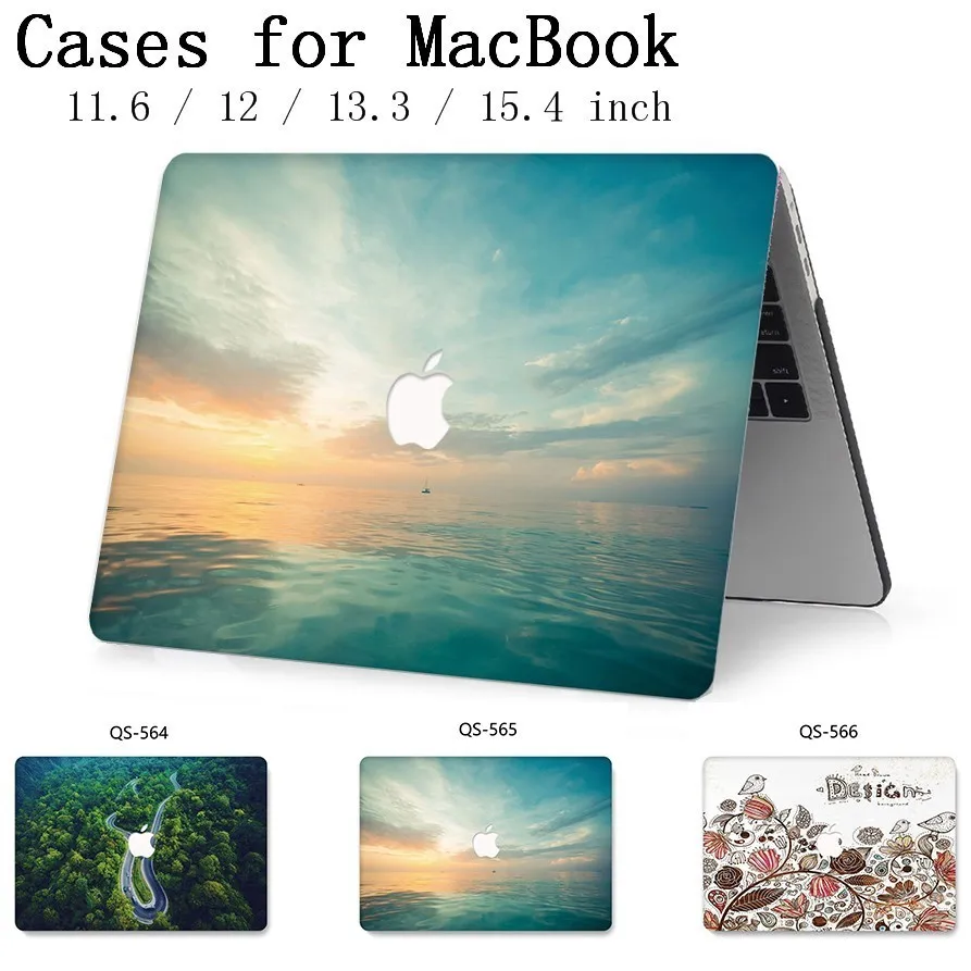 New Apple Case For MacBook Air Pro Retina 11 12 13 15 For MacBook 13.3 15.4 Inch Laptop Case With Screen Protector Keyboard Cove